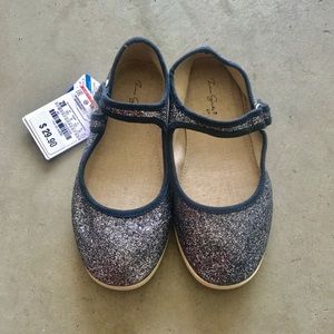 Zara girl glittery ballet flat size 28